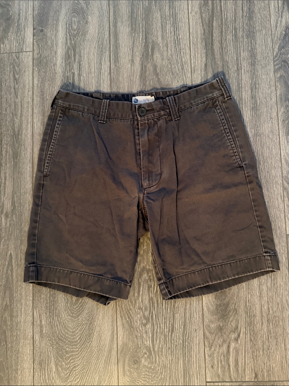 J. Crew - 100% Cotton Flat Front Shorts in Dark Grey - Size 32